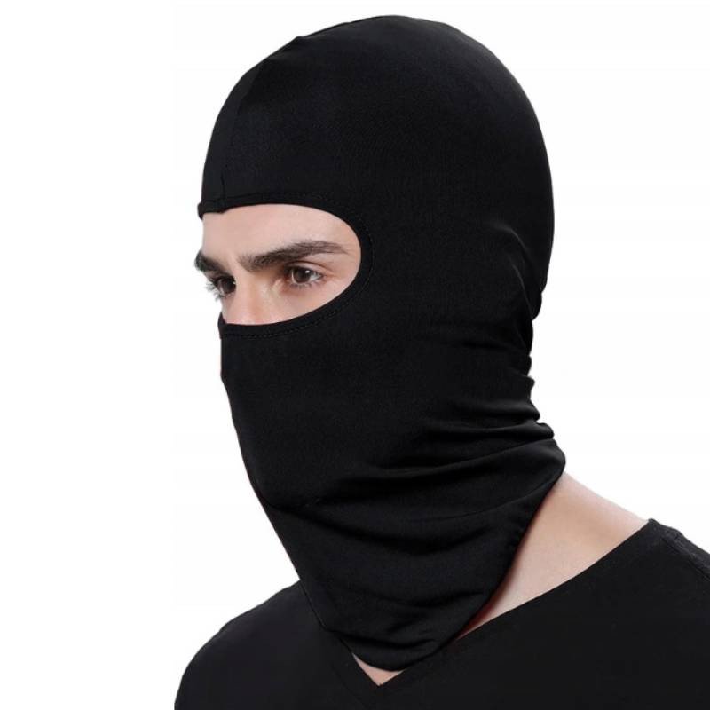 Балаклава універсальна еластична мотошолом, велосипедна Чорна