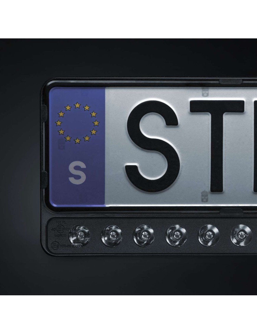 Рамка для номерного знака з LED панеллю Strands NUUK E-LINE BLACK LED BAR 20″ 809445