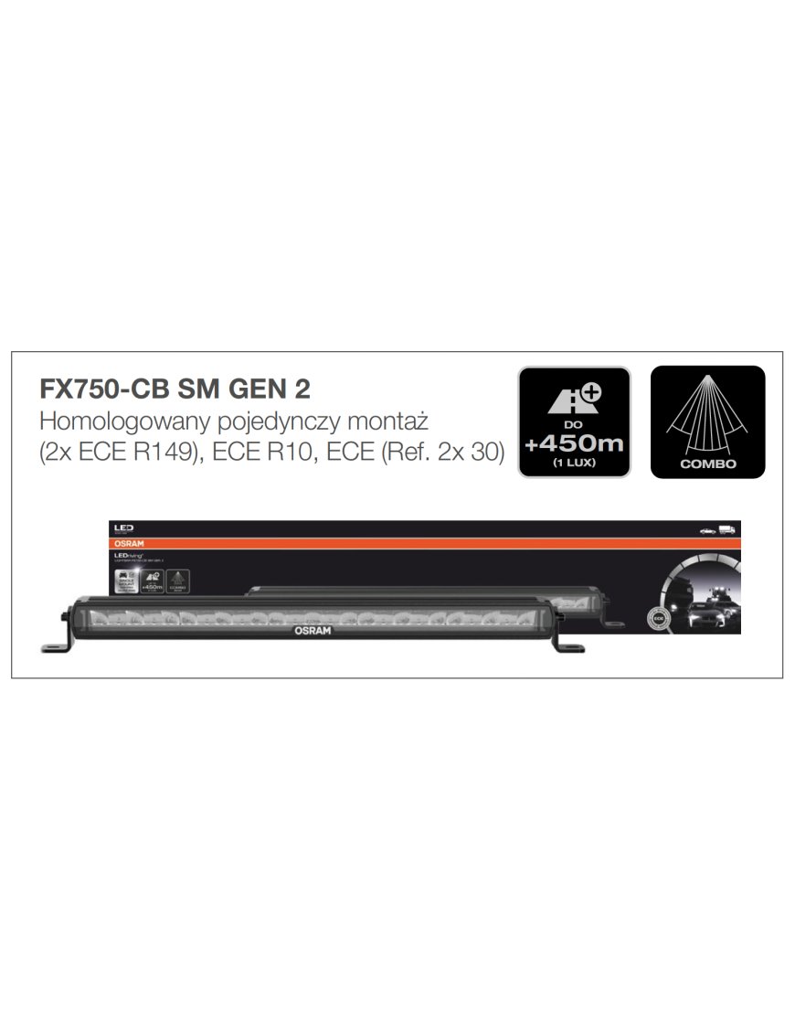 Світлова панель FX750-CB SM GEN 2 Osram 69см 5990 лм ECE