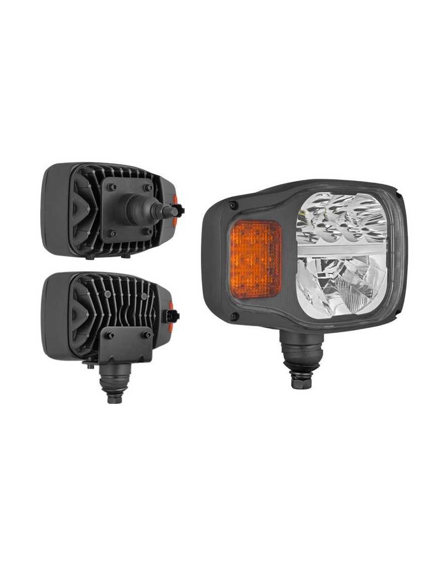 Світлодіодний задній ліхтар Refl.LEDF 4F P K1 218x146, корпус, нижнє кріплення, роз'єм DT04-6P, коробка EN/PL