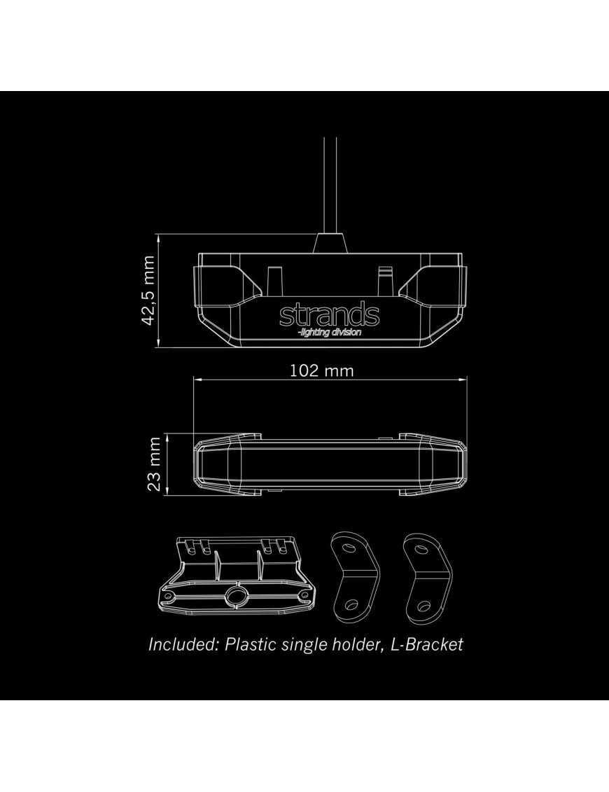 Габаритний ліхтар Strands FIREFLY SEE ME DOUBLE BURNER Білий/помаранчевий 850444