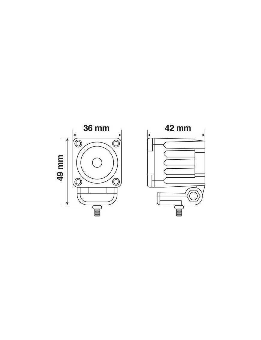 Світлодіодна робоча лампа 600lm Flood 10W