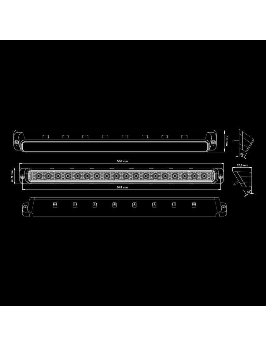 NUUK E-LINE SCENE LIGHT 80W Кемперне бічне світло