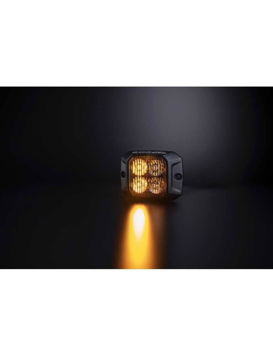 Світлодіодна лампа STRANDS 4 LED, ДВОКОЛЬОРОВА БІЛА БУРШТИНОВА, 10-32V DC, IP67