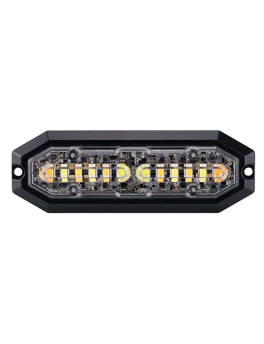 Світлодіодна фара STRANDS LIGHTHEAD 12 LED 12-24V DC 20W ЖОВТИЙ & БІЛИЙ СВІТЛОДІОД ПРОЗОРА ЛІНЗА