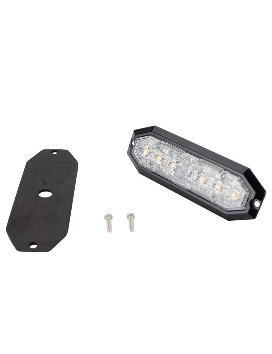 Світлодіодна фара STRANDS LIGHTHEAD 12 LED 12-24V DC 20W ЖОВТИЙ & БІЛИЙ СВІТЛОДІОД ПРОЗОРА ЛІНЗА