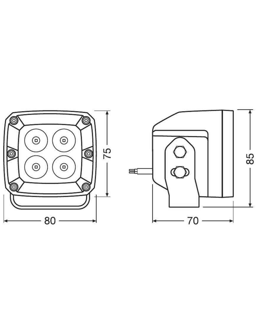 Світлодіодна балка Osram Lightbar VX80-SP 1300лм 20Вт 8x7x8,5см