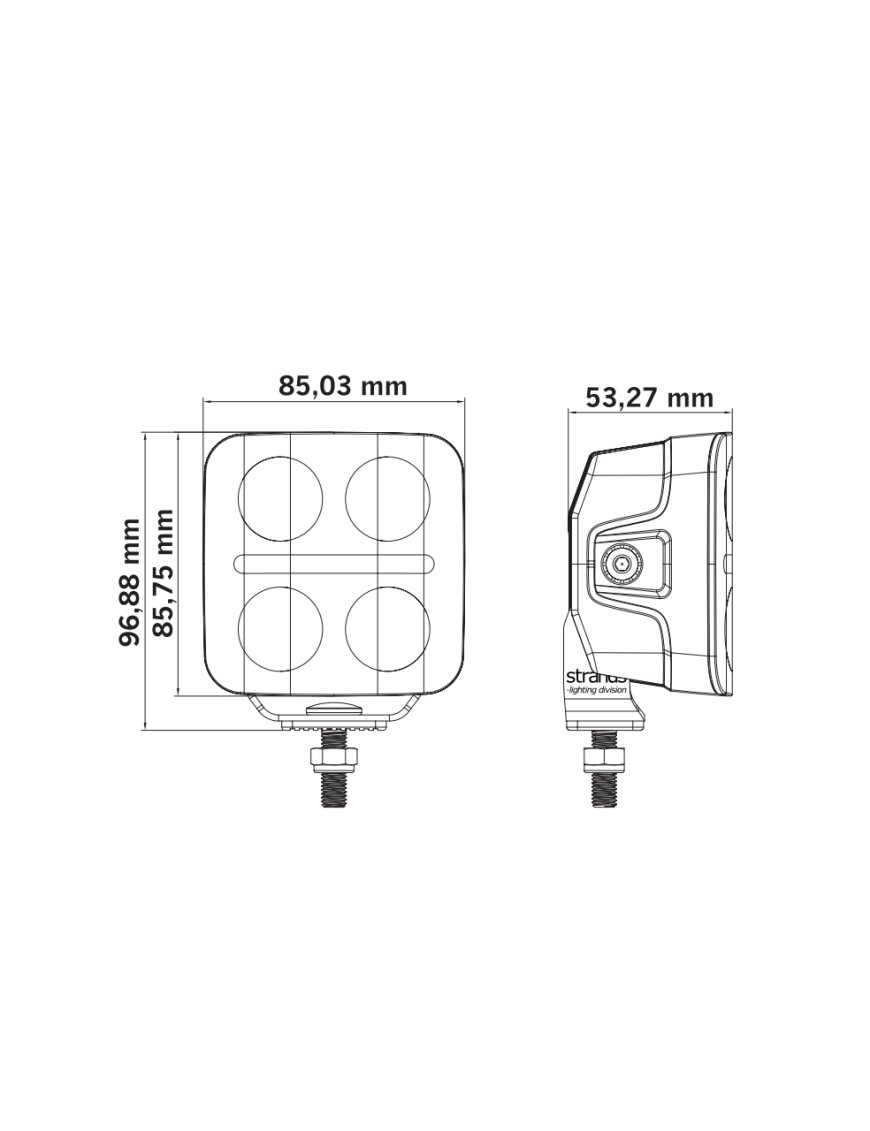 Світлодіодна фара 809286 NUUK D-LINE QB DRIVING LIGHT 3″
