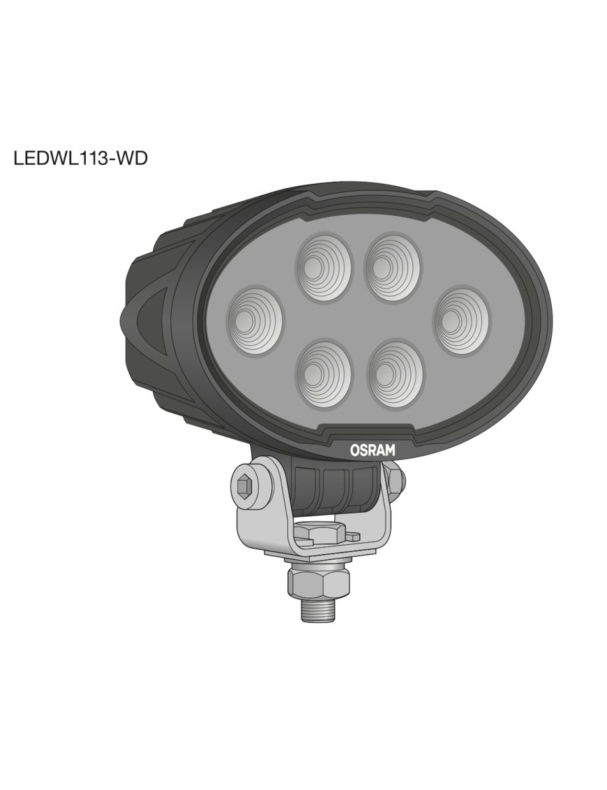 Овальна робоча LED лампа OSRAM Oval WL VX150-WD