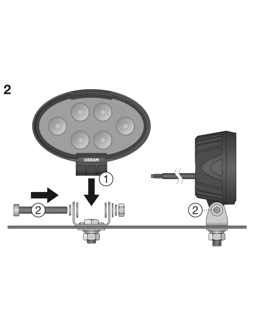 Овальна робоча LED лампа OSRAM Oval WL VX150-WD