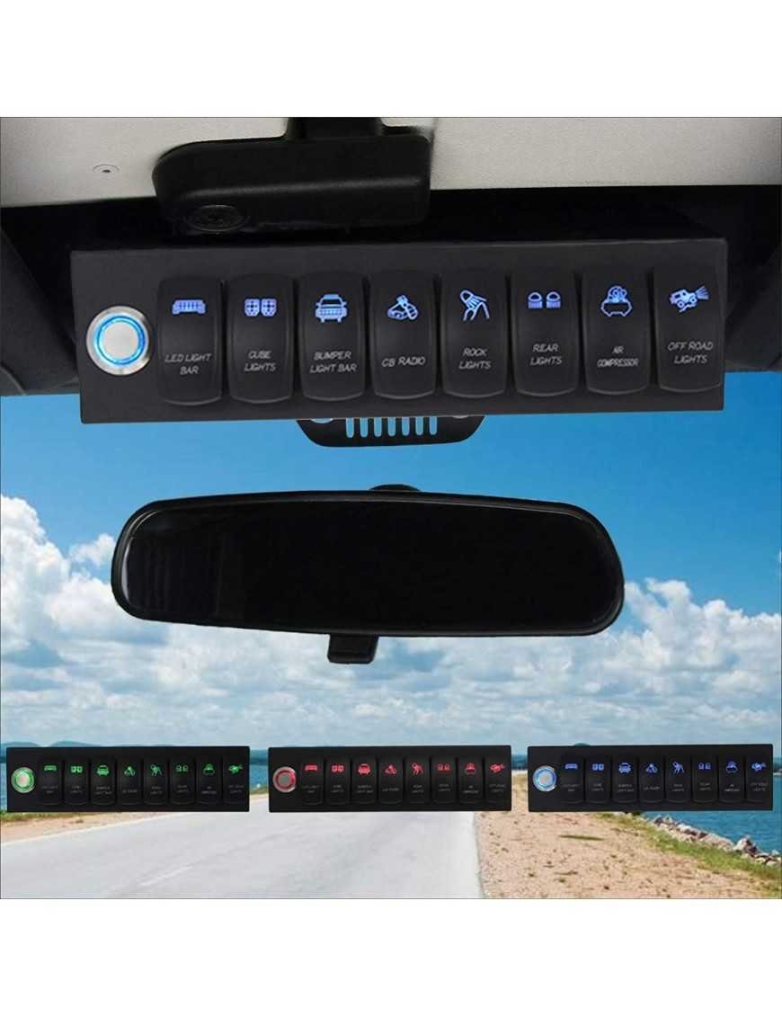 Voswitch для Wrangler JK 8 перемикачів синій