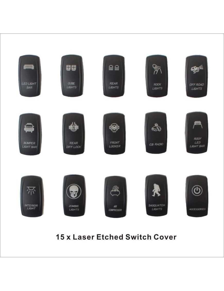 Voswitch для Wrangler JK 8 перемикачів синій