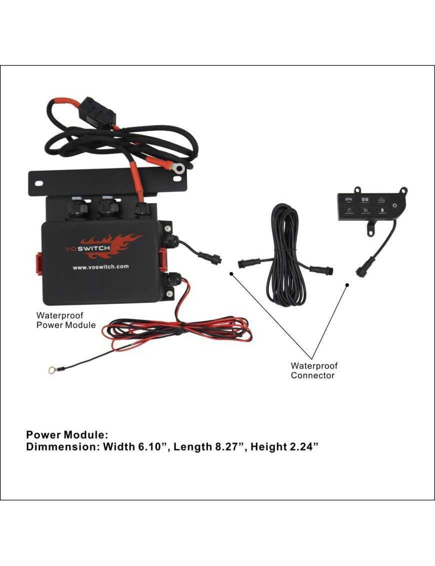 Водонепроникна панель Wrangler JL JT від 2018 VOSWITCH AUX