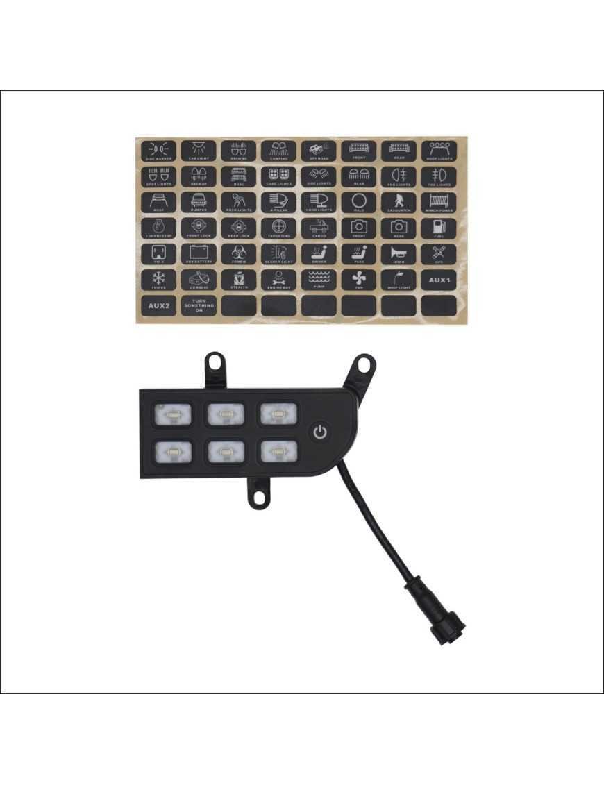 Водонепроникна панель Wrangler JL JT від 2018 VOSWITCH AUX