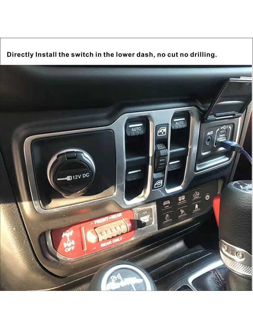 Водонепроникна панель Wrangler JL JT від 2018 VOSWITCH AUX