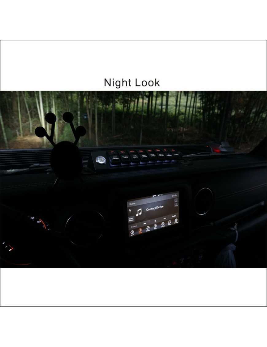 Водонепроникна панель Wrangler JL JT з 2018 з тримачем для телефону VOSWTICH