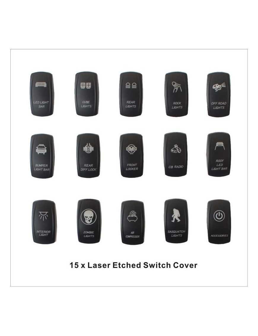 Voswitch для Wrangler JK 8 перемикачів зелені