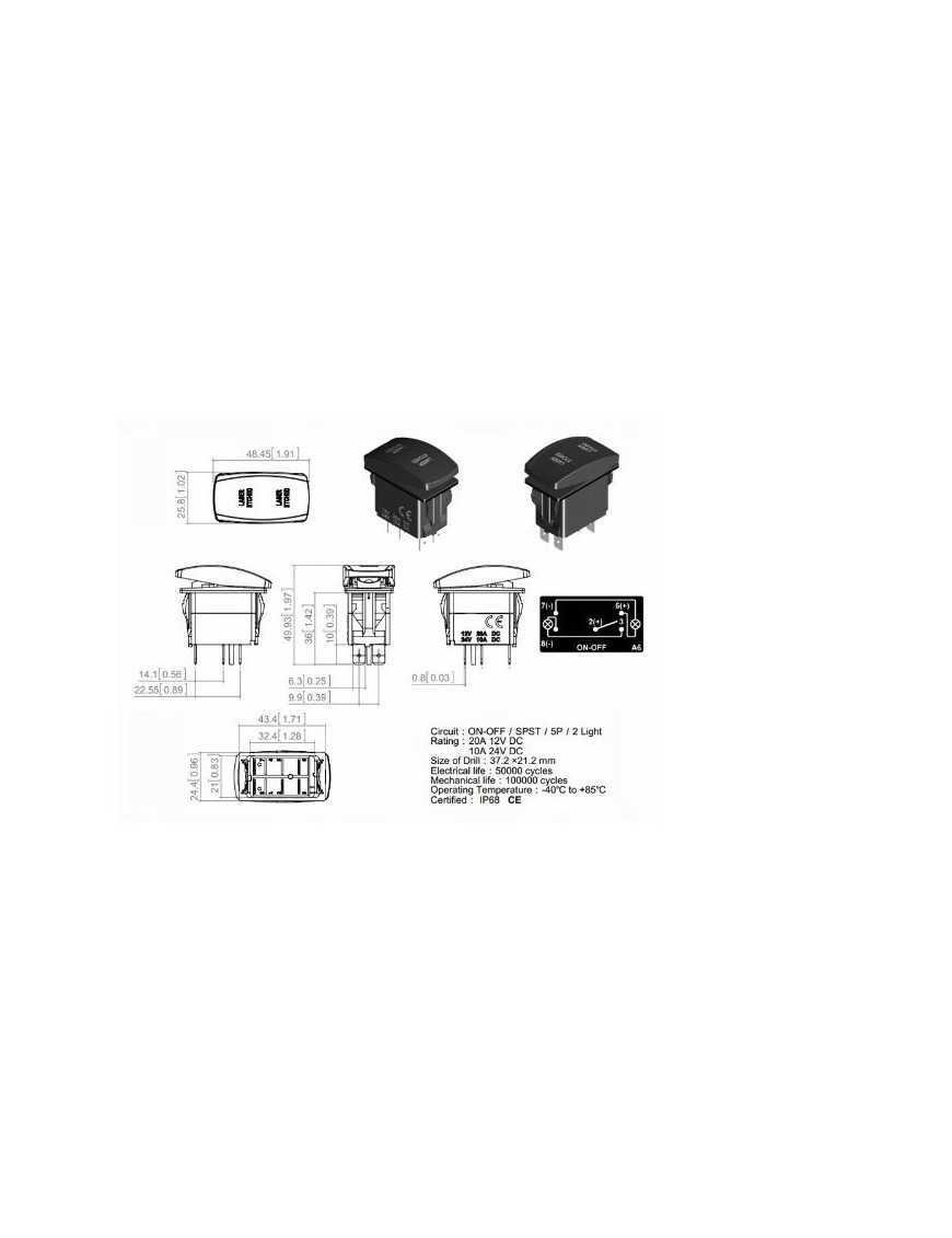 Перемикач компресора - тип Carling лазерний - зелений