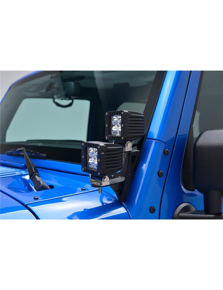 JEEP WRANGLER JK 2007-2018 КРІПЛЕННЯ ДОДАТКОВИХ ФАР НА ПЕРЕДНЮ СТОЙКУ