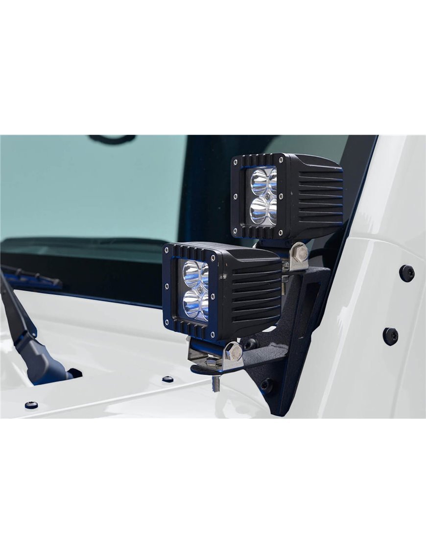 JEEP WRANGLER JK 2007-2018 КРІПЛЕННЯ ДОДАТКОВИХ ФАР НА ПЕРЕДНЮ СТОЙКУ