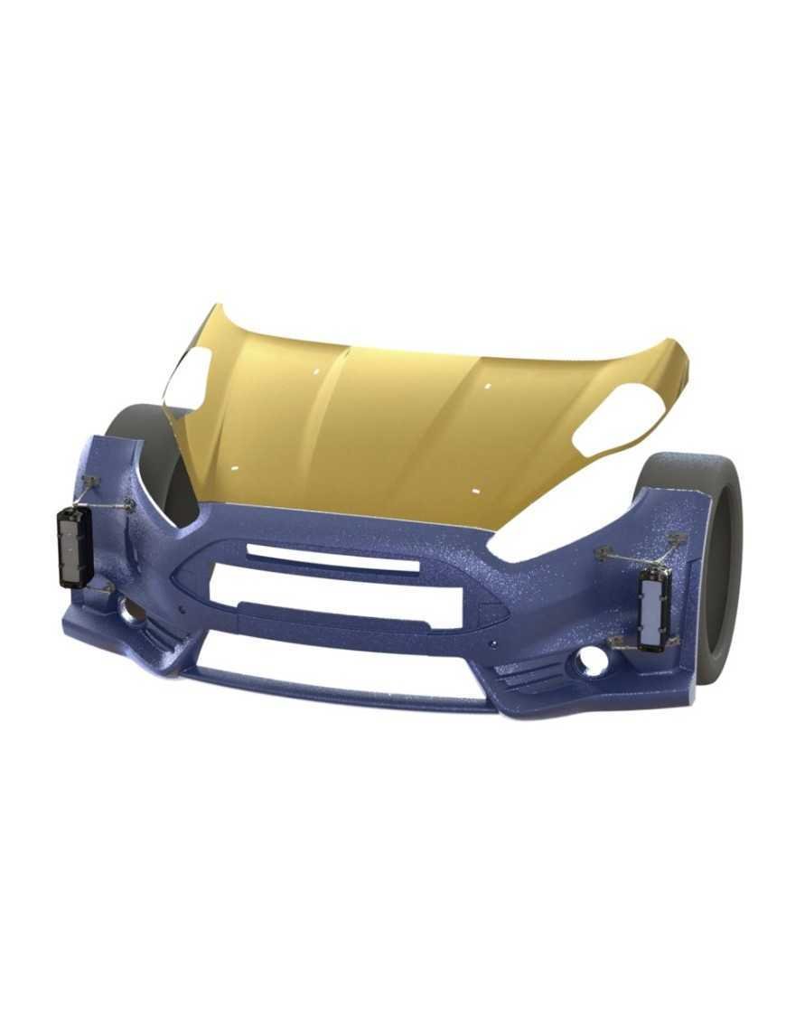 Універсальний монтажний комплект для однієї лампи LAZER — на капот авто