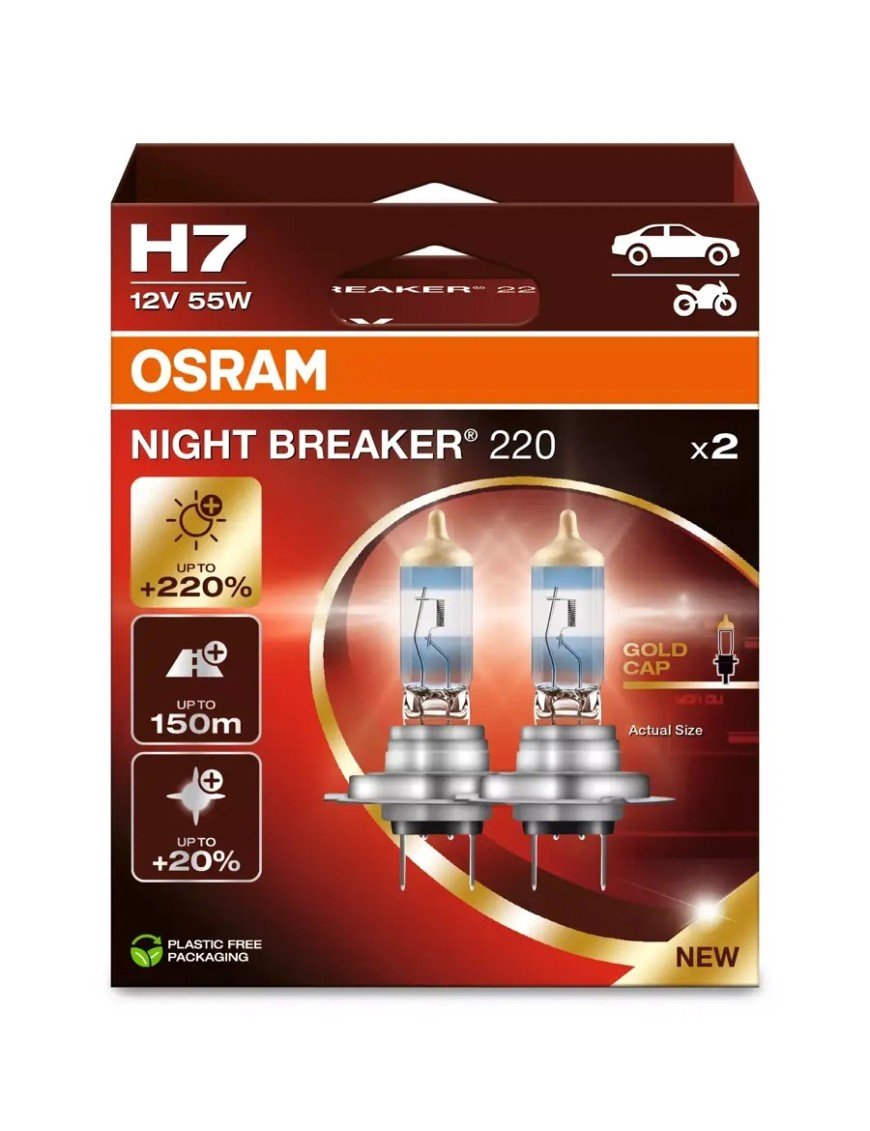 Лампи NIGHT BREAKER 220 H7 Комплект