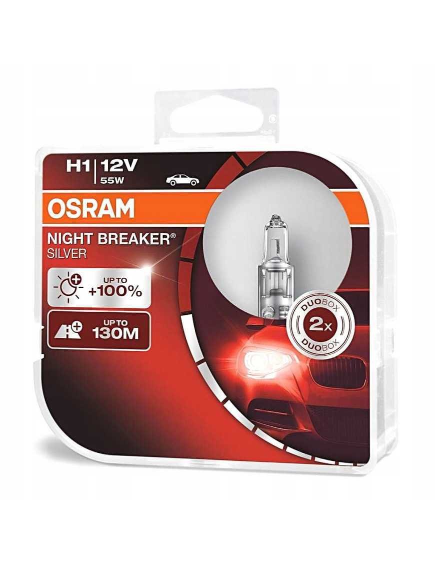 Лампочки OSRAM H1 NIGHT BREAKER SILVER 100% DUOBOX