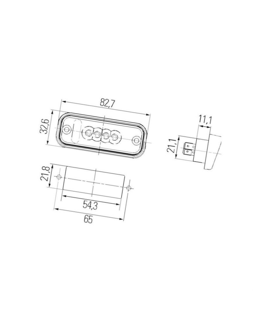 Підсвітка номерного знака 12 В
