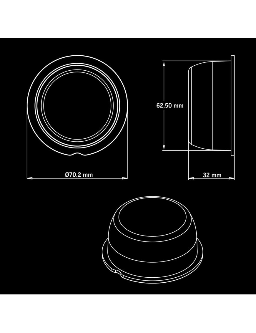 830409 Strands VIKING OLD SCHOOL БОКОВИЙ ГАБАРИТ З ПЕРЕДНІМ ГАБАРИТНИМ СВІТЛОМ