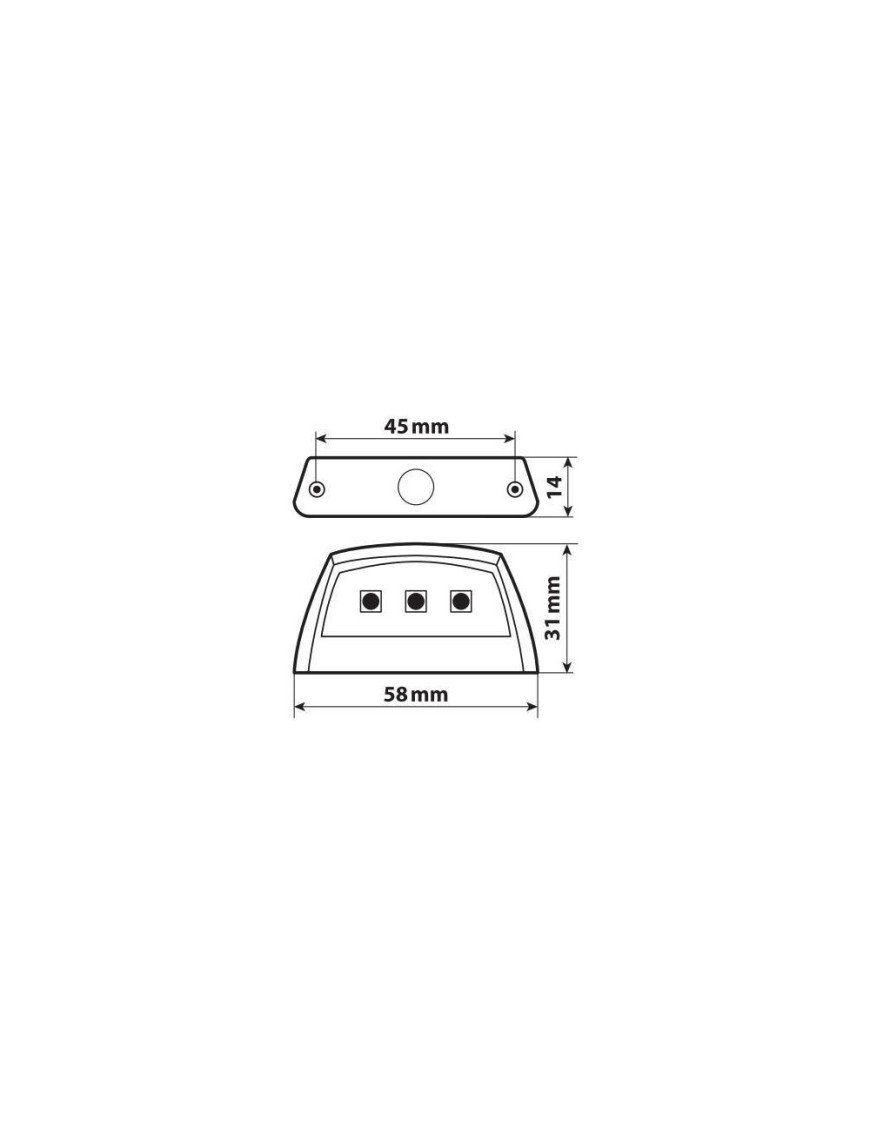 90587 E-ion, 3 Smd світлодіодне підсвічування номерного знака LED, 12V