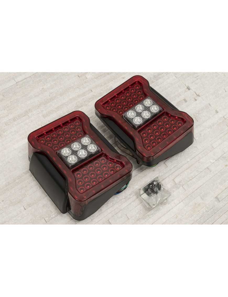 Задні LED ліхтарі для JEEP WRANGLER JK 2007-2018, стилізовані під JL