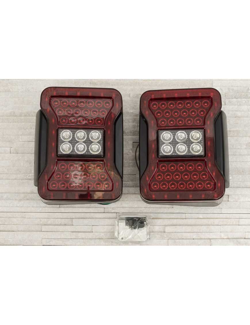 Задні LED ліхтарі для JEEP WRANGLER JK 2007-2018, стилізовані під JL