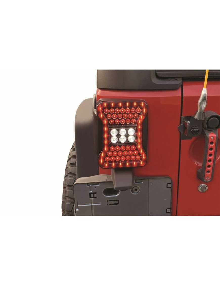 Задні LED ліхтарі для JEEP WRANGLER JK 2007-2018, стилізовані під JL