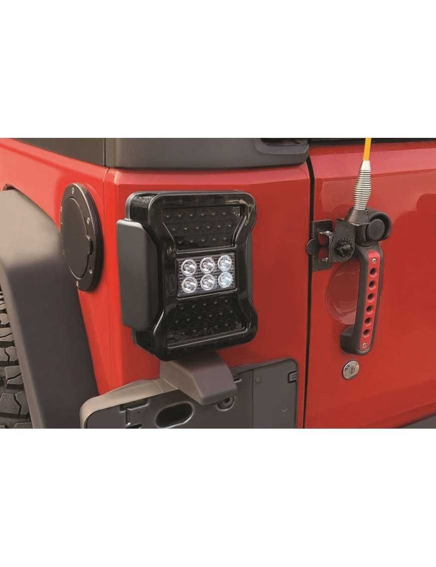 Задні LED ліхтарі для JEEP WRANGLER JK 2007-2018, стилізовані під JL