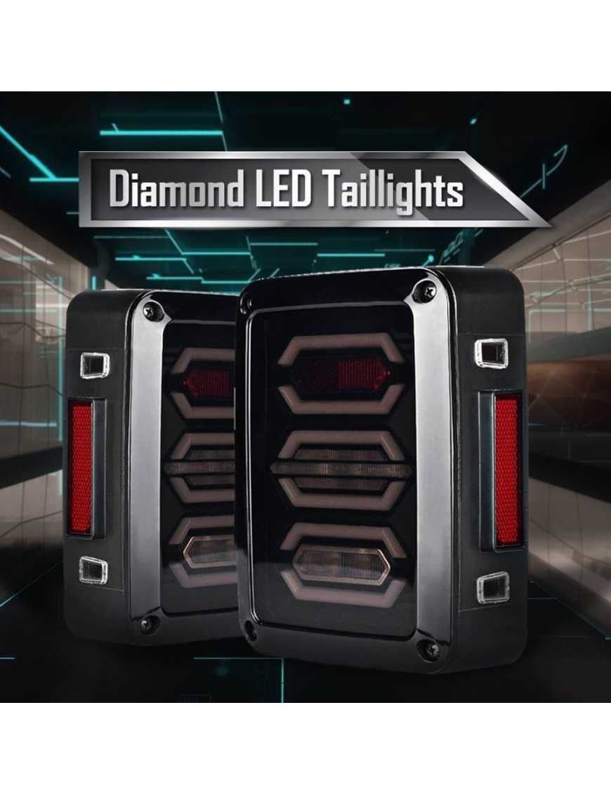 Задні LED ліхтарі Jeep Wrangler 2007