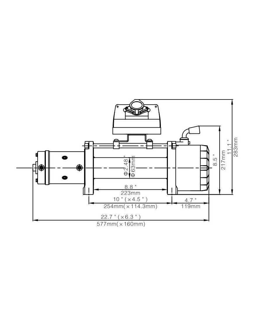 25м синтетика Лебідка Escape EVO 9500 EWX-QF 4309кг 8.6к.с.