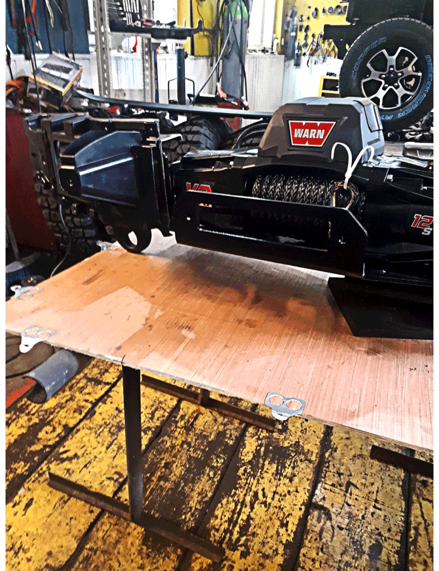 Jeep Wrangler JL 2018- монтажна плита для лебідки під бампер EU