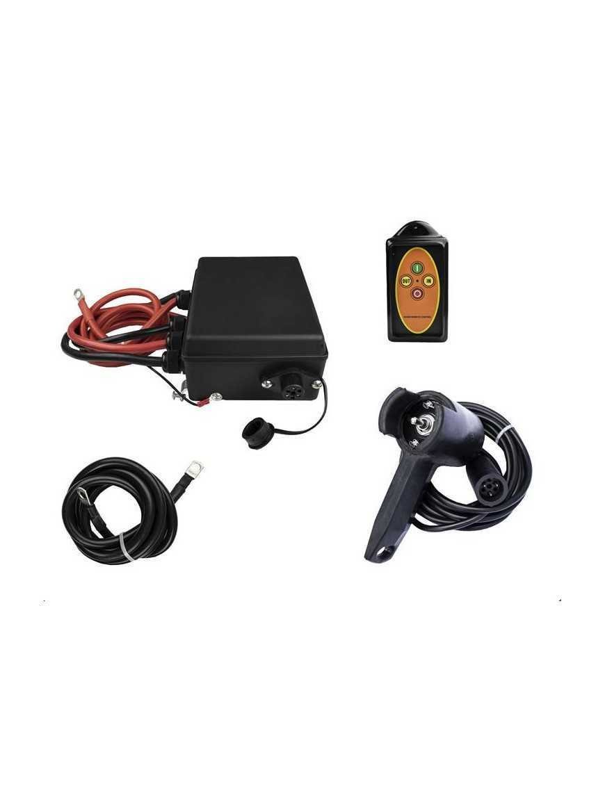 12V розетка з реле, пульт на дроті, бездротовий пульт, підключальні кабелі