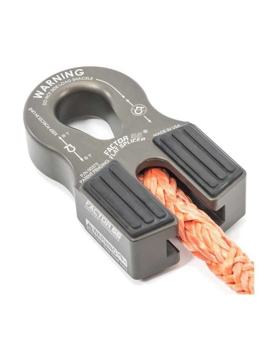 Плоский з'єднувач/шакл для тросу лебідки сірий Factor 55