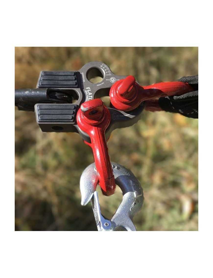 Трьохточковий сірий зачіп/шакл для троса лебідки FlatLink Factor 55