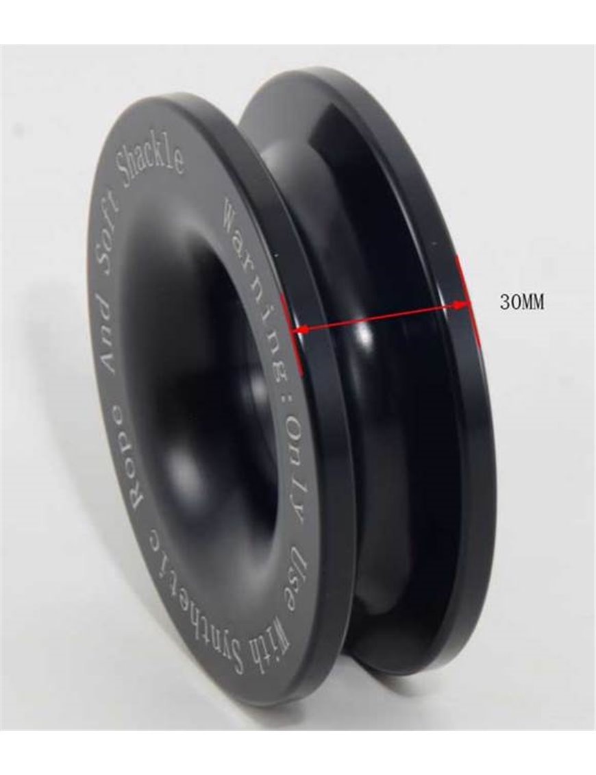 Блок для синтетичного троса 8-14мм, кільце, ролик, алюмінієва скоба