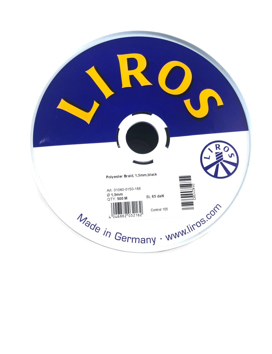 Liros нитка мотузка поліестер 1,5мм 1м