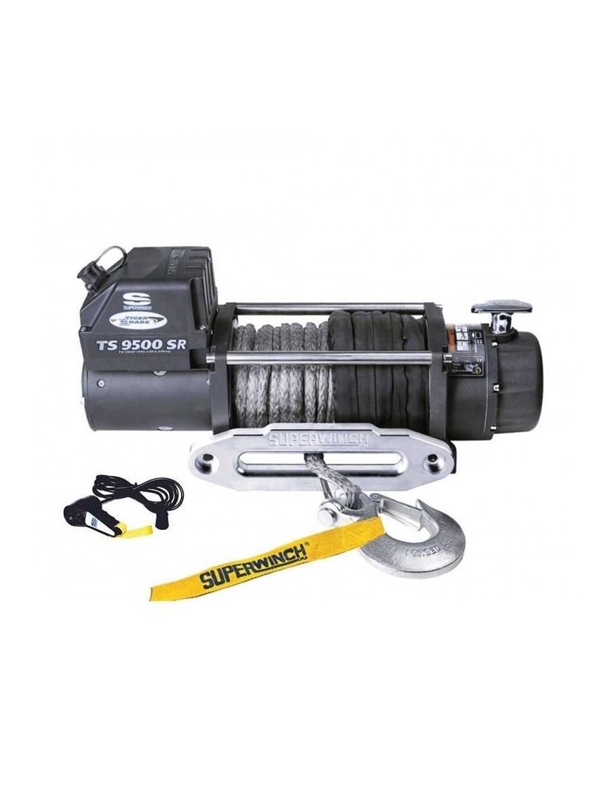 Електрична тягова лебідка Superwinch Tiger Shark 9500 синтетична 12V