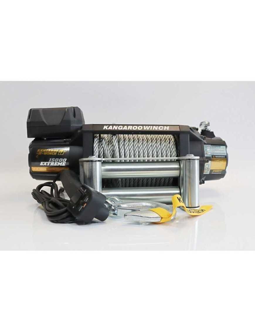 Витягувальна лебідка Kangaroowinch K15000 Extreme 12V з сталевим тросом