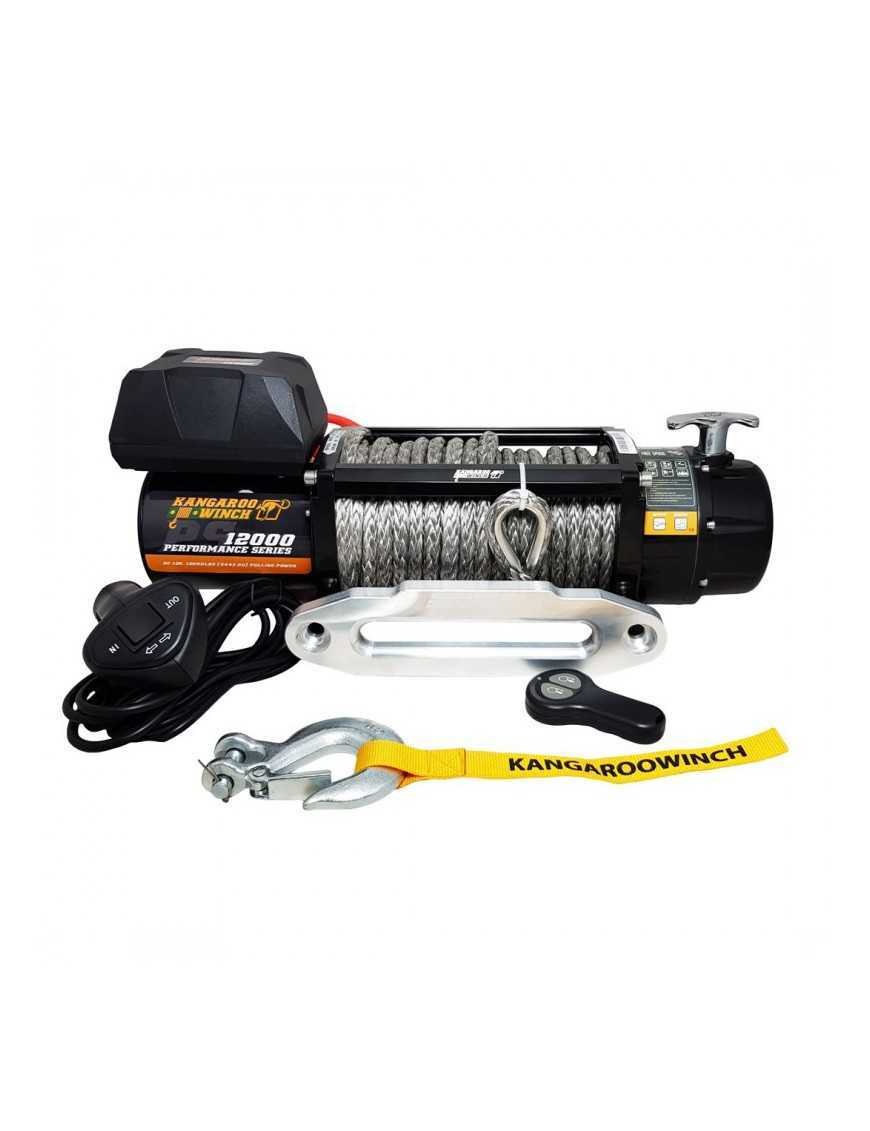 Витягування Kangaroowinch K12000 Performance Series 12V з синтетичним тросом