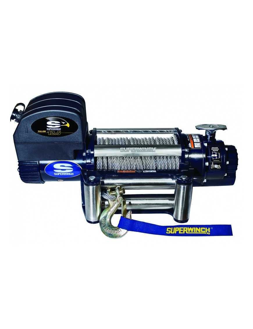 Витягування Superwinch TALON 12.5 12V 12500 трос сталевий і напрямна роликова