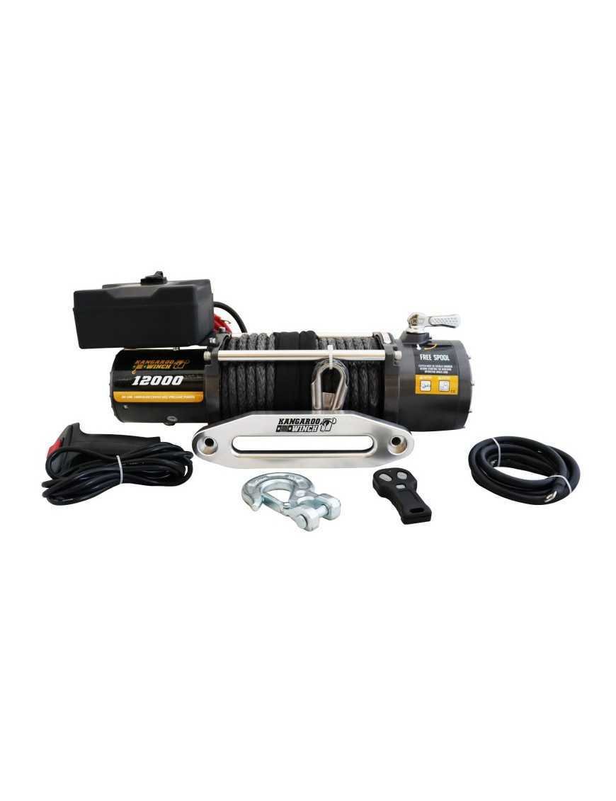 Витягування Kangaroowinch K12000 12V з синтетичним тросом