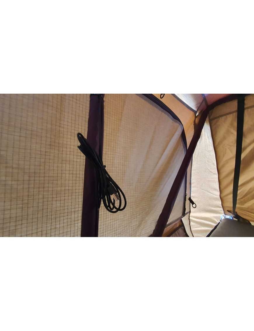 Намет даховий ALASKA 190 см 3-особовий LONG Пісковий