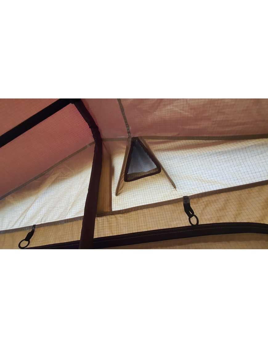 Намет даховий ALASKA 190 см 3-особовий LONG Пісковий