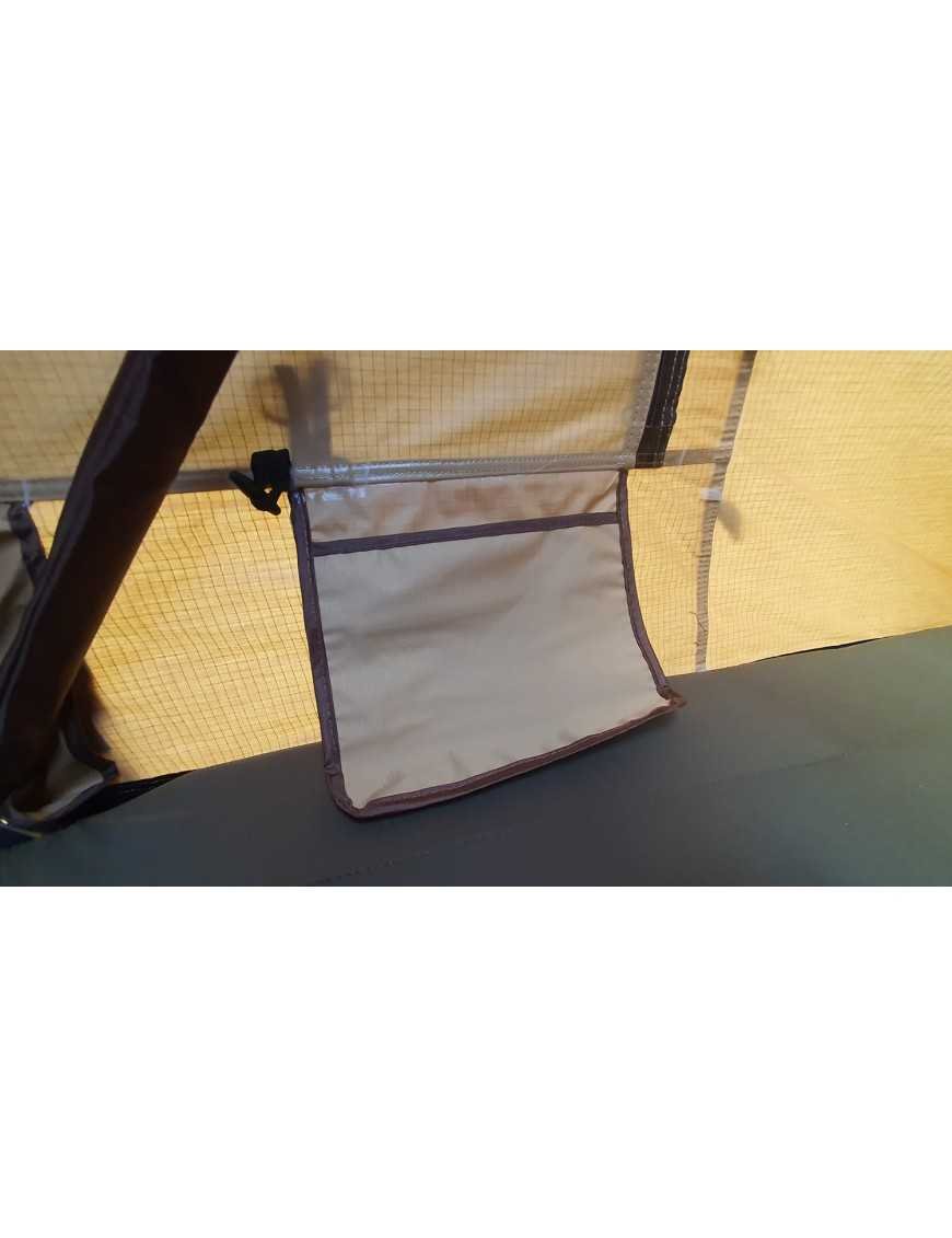 Намет даховий ALASKA 190 см 3-особовий LONG Пісковий